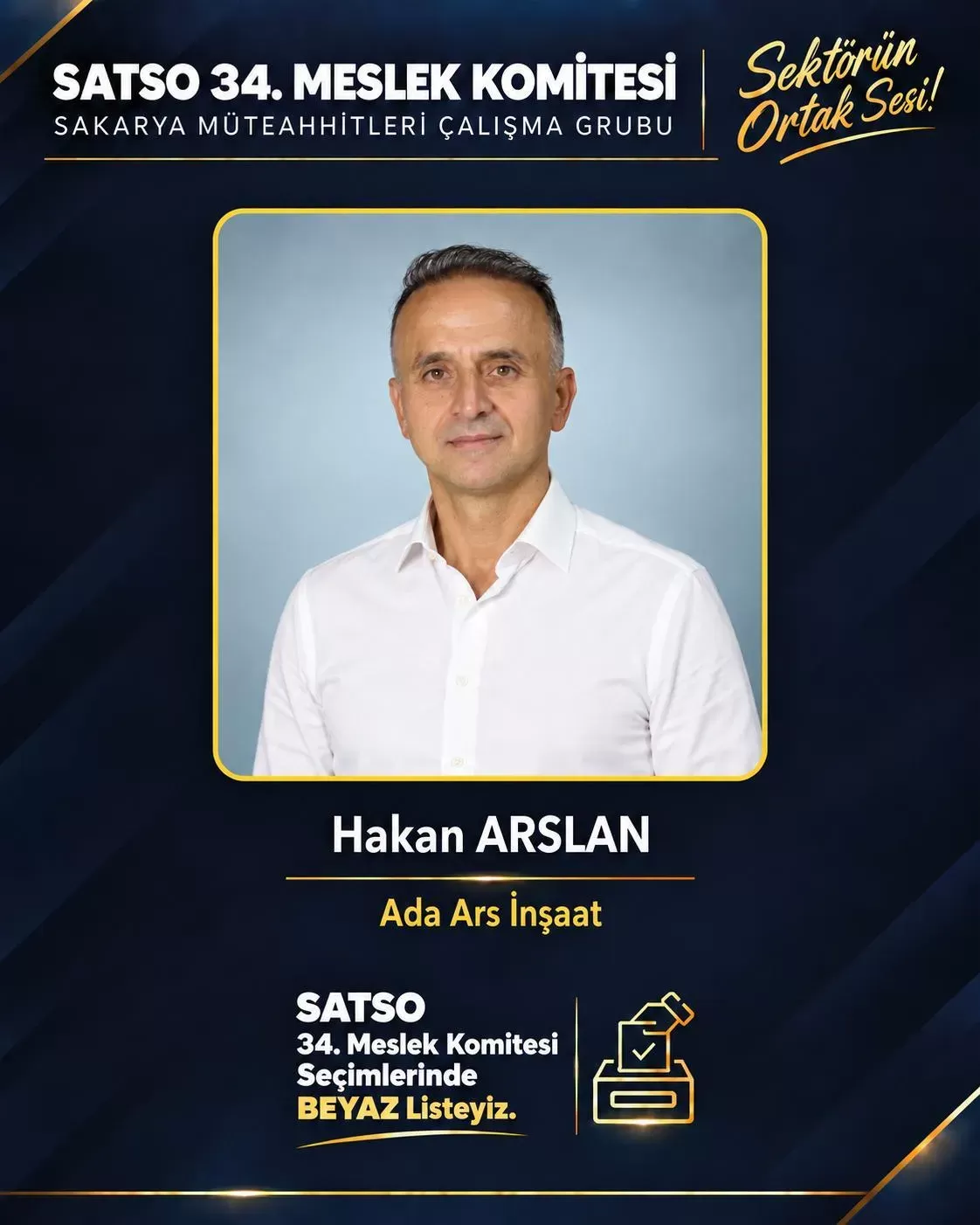 Hakan Arslan’dan SATSO seçimleri öncesi sandığa davet